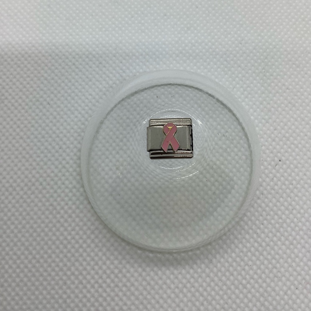 Expansion Style Bracelet Charm Breast Cancer Awareness Ribbon